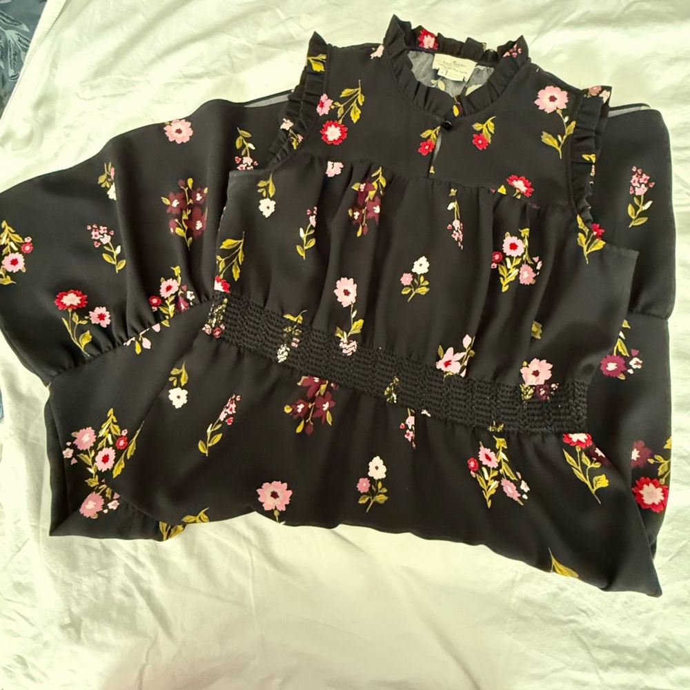 Authentic Kate Spade Black Midi Dress